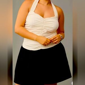 Anthropologie maeve‎ halter twofer mini dress - XL - NWT